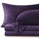thumbnail image 1 of BEDELITE Sábanas de franela tamaño doble, color morado – Juego de sábanas de forro polar súper suave, felpa extra esponjosa, 3 piezas (incluye sábana bajera, sábana encimera, 1 funda de almohada), 1 of 1