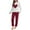#412-Wine, variant on Censtreet Women's 2 Piece Loungewear Fall Casual Long Sleeve Tops Jogger Pants Pajama Sets Matching Outfits Clothing