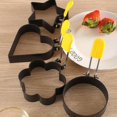 thumbnail image 4 of 1Pc Metal Egg Frying Rings Circle Round Flower Star Accessories Mould Handle Tools Heart Poach Stick And D4I0 Egg Fr Non, 4 of 5