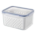 thumbnail image 2 of EIGTHTAIL Containers for Fridge  Double-layer Dustproof Container Fruit Storage Organizer Fresh Containers Refrigerator with Lid Colander for Salad Lettuce Berry Storage Stay Fresh, 2 of 8