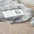 thumbnail image 4 of ORINOVA Light Gray Washable Fuzzy Fur Runner Rugs For Living Room Nursery Rugs For Bedroom Faux Sheepskin Shag Rug 2x6 Teen Room D?cor, 4 of 5