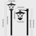 thumbnail image 2 of witspace Solar Outdoor Post Lights, Water Proof 2 in 1 Light Design Decorative Pole Lights Outdoor with Auto Working Mode Decorative Floor Lamp for Patio Garden Backyard, 2 of 9