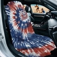 thumbnail image 2 of Garronmavis Patriotic 250th Anniversary Tie Dye Car Seat Towel Cover Non-Slip 1 PC Front Seat with Storage Bag for SUVs Trucks Cars Sedans Vans Outdoor Daily Use, 2 of 9