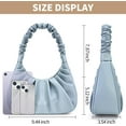 thumbnail image 2 of LHSHID Shoulder Handbag for Women Fashion Ruched Shoulder Hand Purse Sofii Clutch Hobo Bag Trendy Purse for Lady, 2 of 9