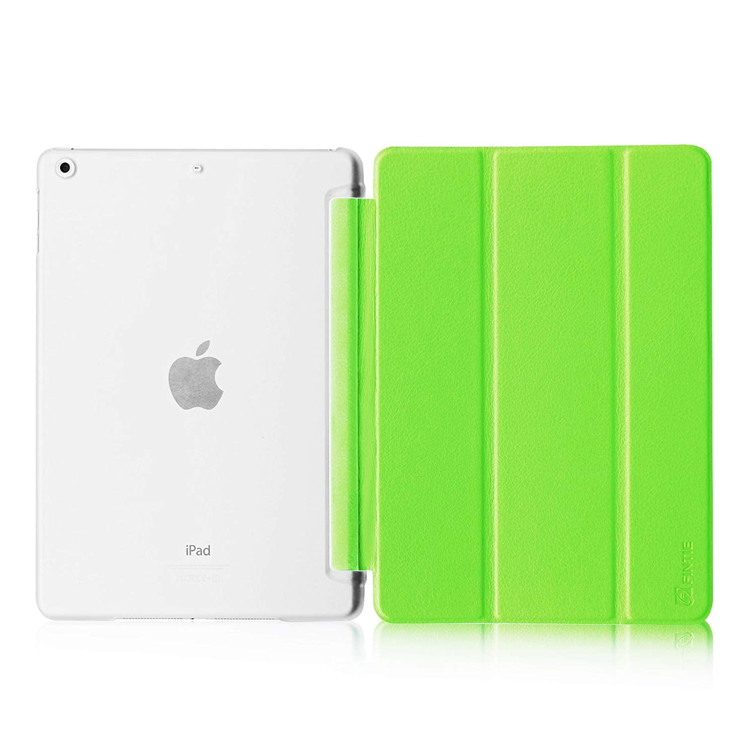 Fintie iPad Air Case - Lightweight cover with Semi Transparent Hard Shell  Supports Auto Wake / Sleep, Green