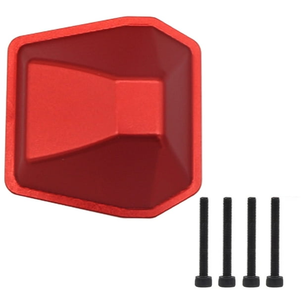 Cubierta del diferencial del eje 1:6, piezas de coche, carcasa de la cubierta del diferencial para Axial SCX6 Axi05000 rojo