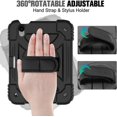 thumbnail image 4 of AVAWO Case for iPad Mini 6 / Mini 7 8.3 inch 2021 Release, Shockproof Rugged Kids Case with [360 Rotating Stand] [Hand Strap] for iPad Mini 6th/7th Gen 8.3-Black, 4 of 8