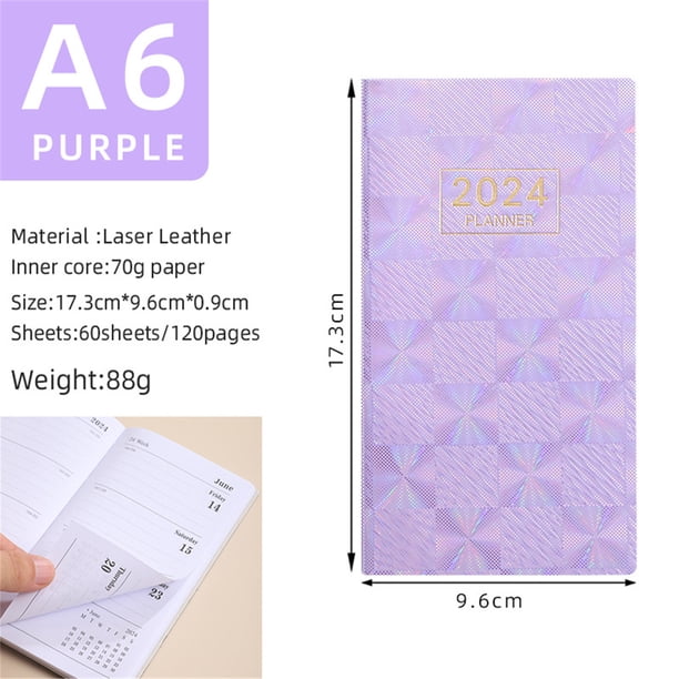 XWSHYW Herramientas para El Hogar Organizador de Cuaderno Mini A6, Planificador Diario, Cuaderno, Diario de Viaje