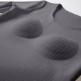 thumbnail image 5 of XuJwPNcy Womens Thermal Underwear Tops Built-In Chest Pad Fleece Line Warm Shirt Scoop Neck Thick Long Sleeve Undershirts, 5 of 6