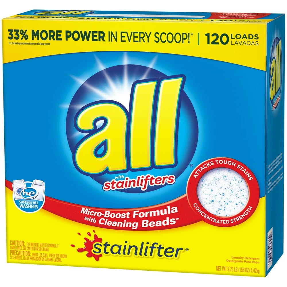 all Stainlifter Powder Laundry Detergent, 156 Ounce, 120 Loads
