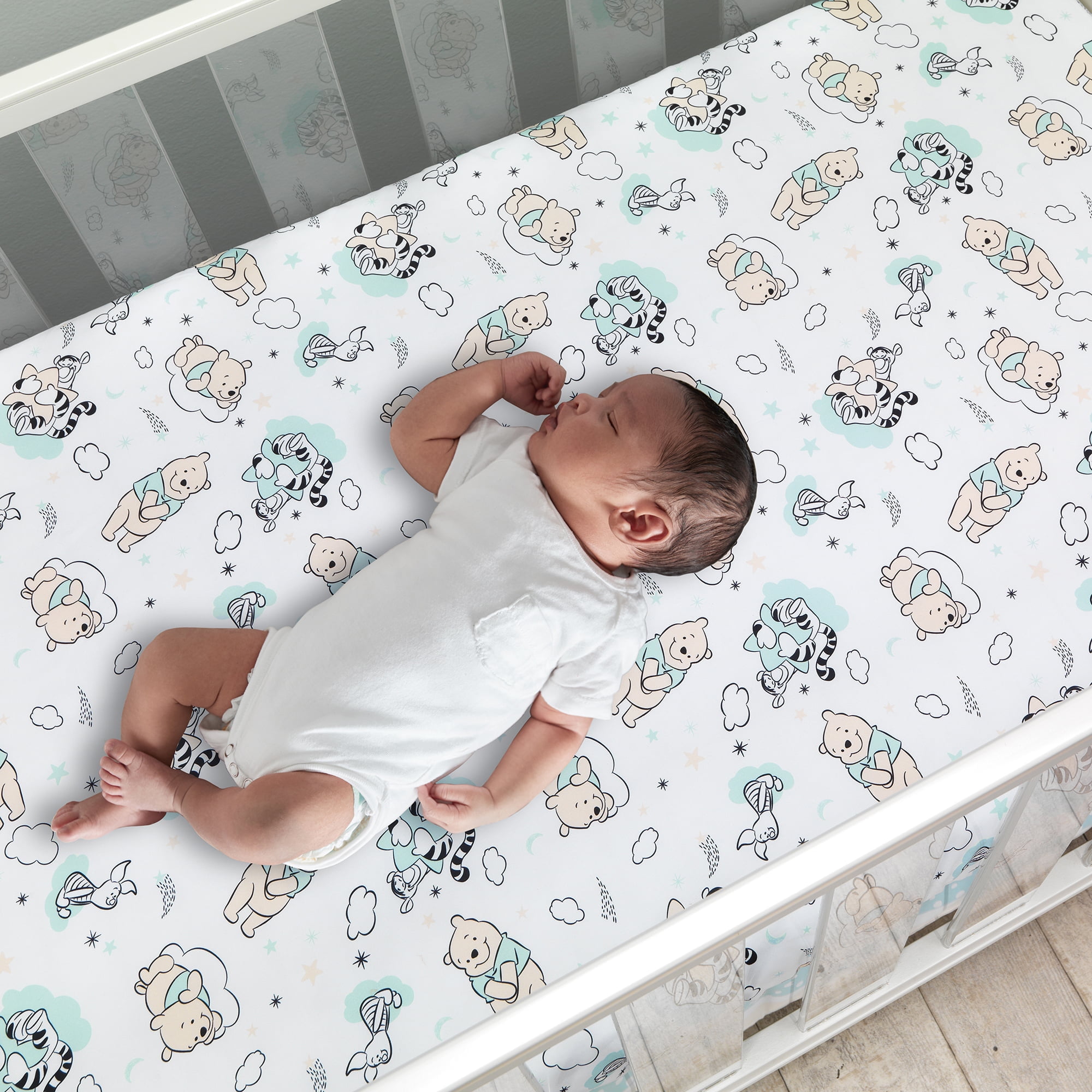 Lambs Ivy Disney Baby Winnie The Pooh Hugs 3 Piece Nursery Crib Bedding Set