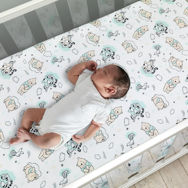 Lambs Ivy Disney Baby Winnie the Pooh White Fitted Crib Mattress