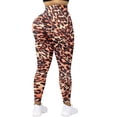 thumbnail image 5 of Gibobby Pantalones deportivos Pantalones de cintura alta para mujer, mallas deportivas suaves para yoga, pantalones para correr(Bronce， L), 5 of 5