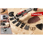 Eastvolt 20V Cordless Oscillating Tool Kit, 6 Variable Speed Oscillating Multi-Tool, Battery Powered Oscillating Multitool for Scraping, Grinding, Sanding, Cutting