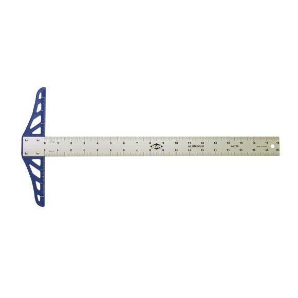 Escuadra T ALVIN ALT18 de aluminio graduada de 46 cm