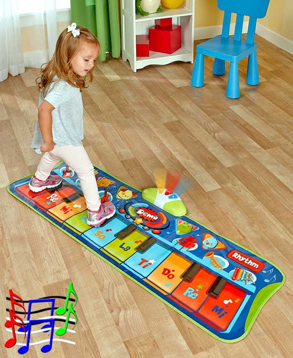 Step To Play Piano Mat Musical Electronic Floor Keyboard For