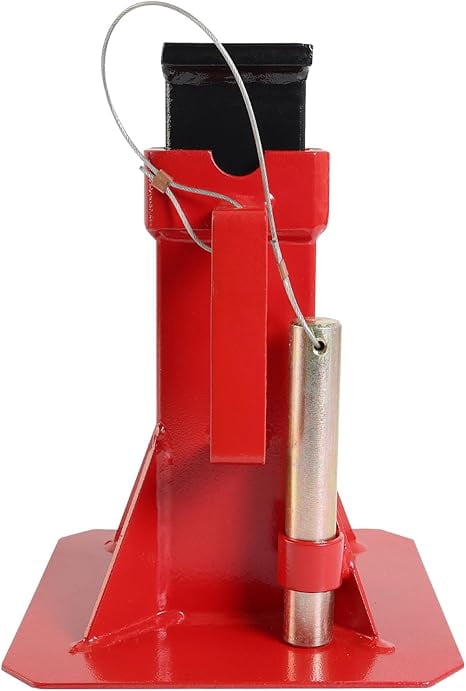 JACK BOSS Heavy Duty 22 Ton (44,000 lb) Pin Style Adjustable Height Automotive Jack Stands, Red, 1 Pair