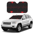 thumbnail image 3 of Bingfone Cardiogram and Heart Car Windshield Sunshade,Sun Foldable Sun Shield Sun Visor for Car - Small, 3 of 9