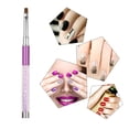 thumbnail image 4 of 1pc Nail Art Brush Nylon DIY Nail Pen Flat Nail TFixol multicolor y 2, 4 of 7