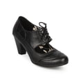 thumbnail image 1 of New Women Refresh Amany-01 Leatherette Cut Out Chunky Heel Spectator Pump, 1 of 5
