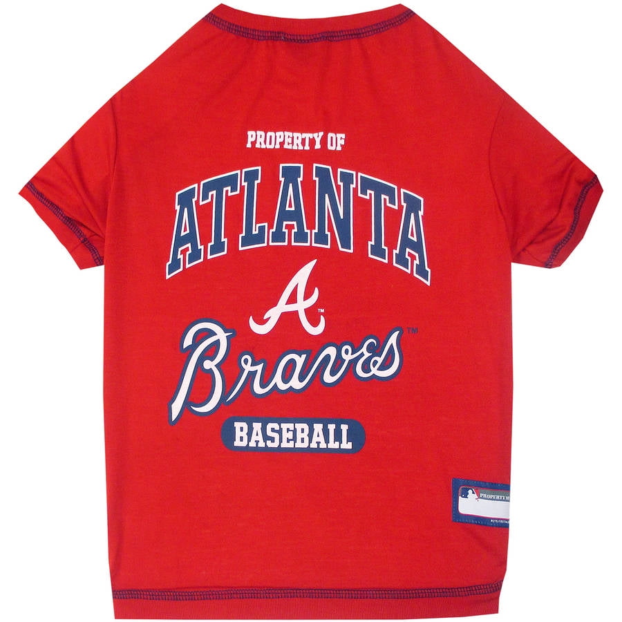 Pets First MLB Atlanta Braves Pet T-shirt, Assorted Sizes by Pets First