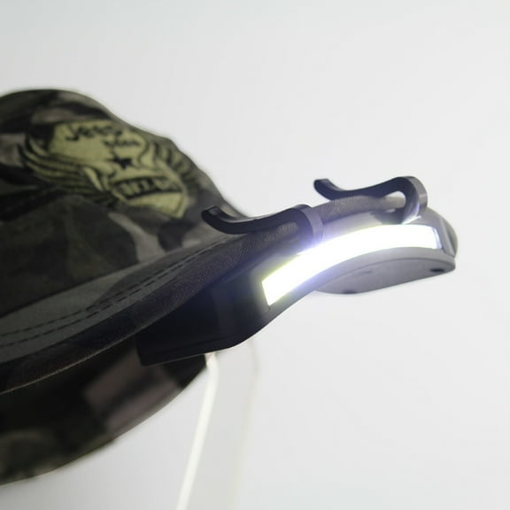 SWETRACE 2PCS Portable Clip on Headlamp Plastic Clamp Lamp for Outdoor Hiking Biking Running