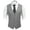 Grey, variant on Men's V-Neck Suit Vests Fashion Formal Slim Fit Business Dress Vest Waistcoat