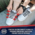 thumbnail image 4 of Cordones sin cordones para niños y adultos - Cordones elásticos para zapatillas - Cordones planos de silicona para zapatillas de running, 4 of 5