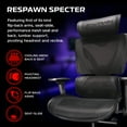thumbnail image 4 of RESPAWN SPECTER Ergonomic Office Chair with Lumbar Support, Headrest, Adjustable Arms - Comfy Breathable Mesh Computer Desk Seat for Home Office, High Back Reclining Gaming Chairs for Adults - Black, 4 of 7
