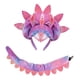 thumbnail image 1 of Diadema de dinosaurio con cola, divertida decoración, fácil de poner y quitar, ideal para baile en el escenario. Rosa, 1 of 9