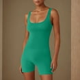 thumbnail image 5 of aidice Yoga Jumpsuits for Women Summer Square Neck Sleeveless Slim Fitting Running Shorts Bodysuits, 5 of 5