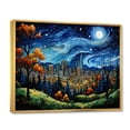 thumbnail image 2 of Designart "The Starry Night in Toronto A Masterpiece I" City Toronto Floater Framed Canvas Art Print, 2 of 7