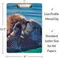 thumbnail image 5 of GZHJMY Sea Otter Kissing Clipboard Classrooms Office Clipboard A4 Standard Letter Size 9" x 12.5" with Low Profile Metal Clip Decorative Clip Boards for Teachers, 5 of 6