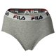 thumbnail image 4 of FILA Women's Hipster - 4 paquetes de calzoncillos, cintura con logotipo, algodón elástico, unicolor Negro/Gris/Marino M (Medium), 4 of 4