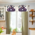 thumbnail image 3 of Yayeee Kitchen Valance Rod Pocket 54" x 18" Living Room Window Curtain, Orange Astronaut Planet, 3 of 6