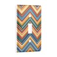 thumbnail image 2 of Yayeee Toggle Light Switch Wall Plate 1-Gang 4.5"x2.7" Home Decorative Outlet Cover, Orange Geometric, 2 of 7