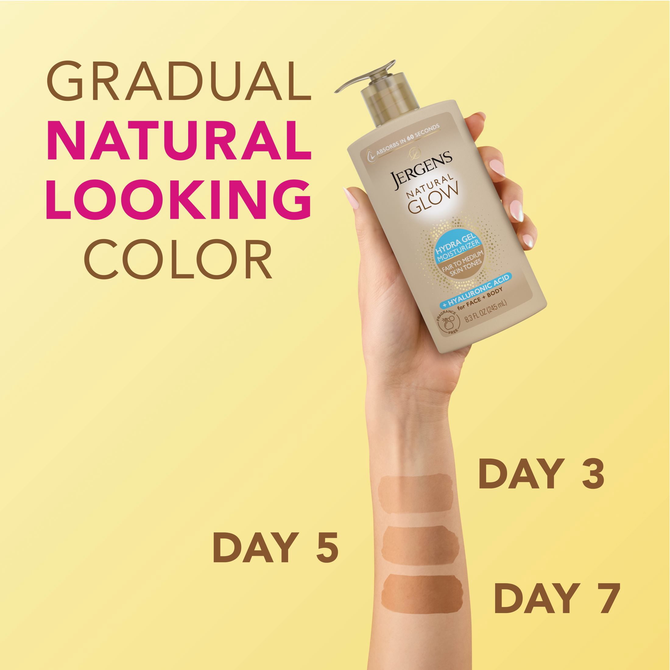 Jergens Natural Glow Hydra Gel Moisturizer, Gradual Tanning Lotion