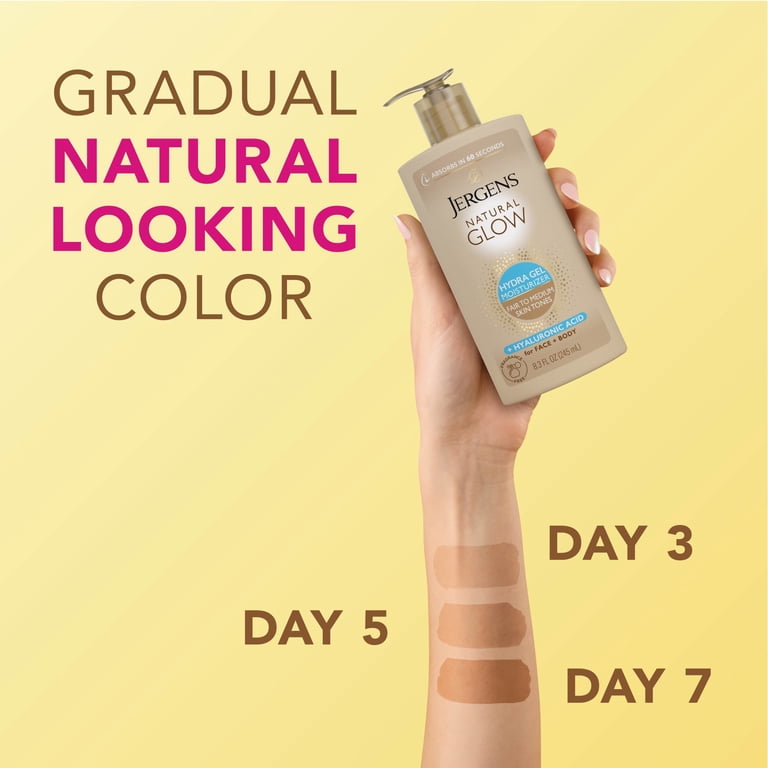 Jergens Natural Glow Hydra Gel Moisturizer, Gradual Tanning Lotion