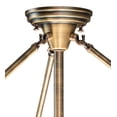 thumbnail image 2 of Meyda Tiffany 238130 Shansky 4 Light 30" Wide Semi-Flush Bowl Ceiling Fixture - Brass, 2 of 7