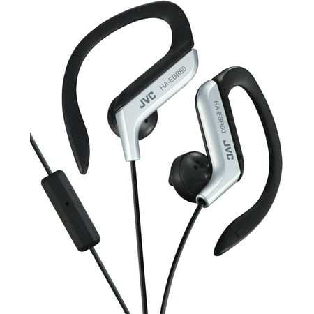 JVC Ear Clip Headphones, Silver