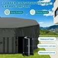 thumbnail image 6 of MOPHOTO 4-6 Person 75” X 75”X 25” Inflatable Hot Tub, Polygon Portable Blow Up Hot Tub, Leak-Proof PVC Outdoor Spa with 130 Strong Air Jets, Heater Pump and Insulated Cover, 6 of 8