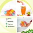 thumbnail image 2 of Paquete de 48 cubos de hielo reutilizables cubos de hielo de plástico coloridos cubos de hielo recongelables para bebidas, whisky,, 2 of 8
