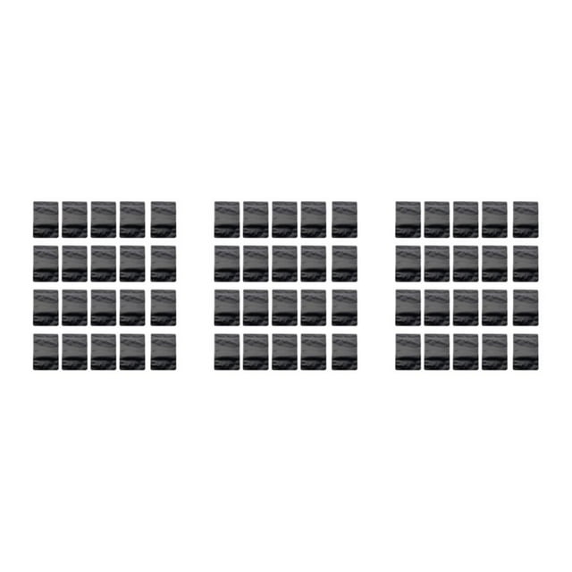 Becaristey 100x Sturdy And Durable Foil Bags For Easy Access And Wide Application Multi-functional Plastic Resealable black 3Set