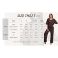 thumbnail image 6 of MINTREUS Lounge Sets for Women Knit Short Sleeve V-neck Tops and Long Pants Soft Comfy Pajamas Set Oversized 2 Piece Outfits, 6 of 7