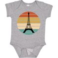thumbnail image 3 of Inktastic Paris Eiffel Tower Retro Sunset Boys or Girls Baby Bodysuit, 3 of 5
