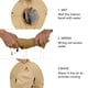 thumbnail image 4 of Sombrero para el sol para hombres y mujeres, impermeable, de ala ancha, plegable, para pesca, senderismo y jardín, 4 of 5