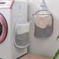 thumbnail image 2 of Pop-up Hanging Laundry Hamper All Mesh Laundry Basket 2 Pack Foldable Hamper Collapsible Mounte, 2 of 4