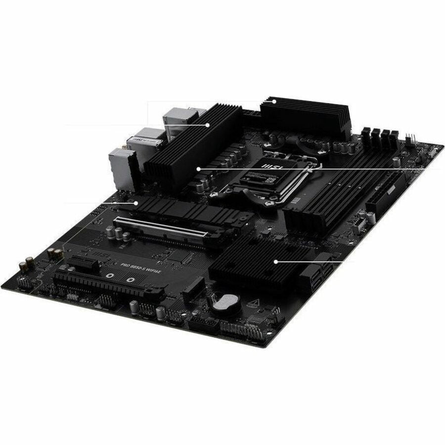 MSI B850-S WIFI6E Gaming Desktop Motherboard, AMD B850 Chipset, Socket AM5, ATX