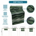 thumbnail image 7 of Table Runner Dresser Scarf 18 x 72 Inch Abstract Sage Green Gradient Waves Beach Lines Table Runners Non-Slip Heat Kitchen Dining Table Decor for Indoor Outdoor Home Party Decoration, 7 of 7