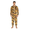 thumbnail image 5 of Adult Christmas Onesie Tiger Print Zipper One-Piece Pajamas Unisex with Pockets, 5 of 6